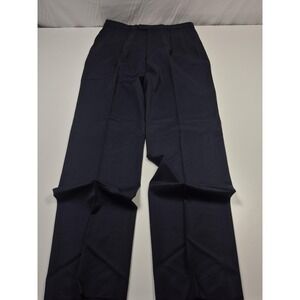 VTG Majer Dress Pants Mens 38x36 Blue Wool Pleated Straight Classic USA NWT